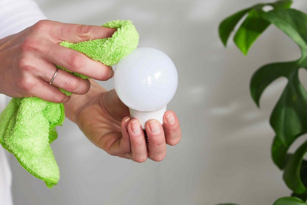 House cleaning tips from the pros: 8 easy steps Step 7: Dust your light bulbs