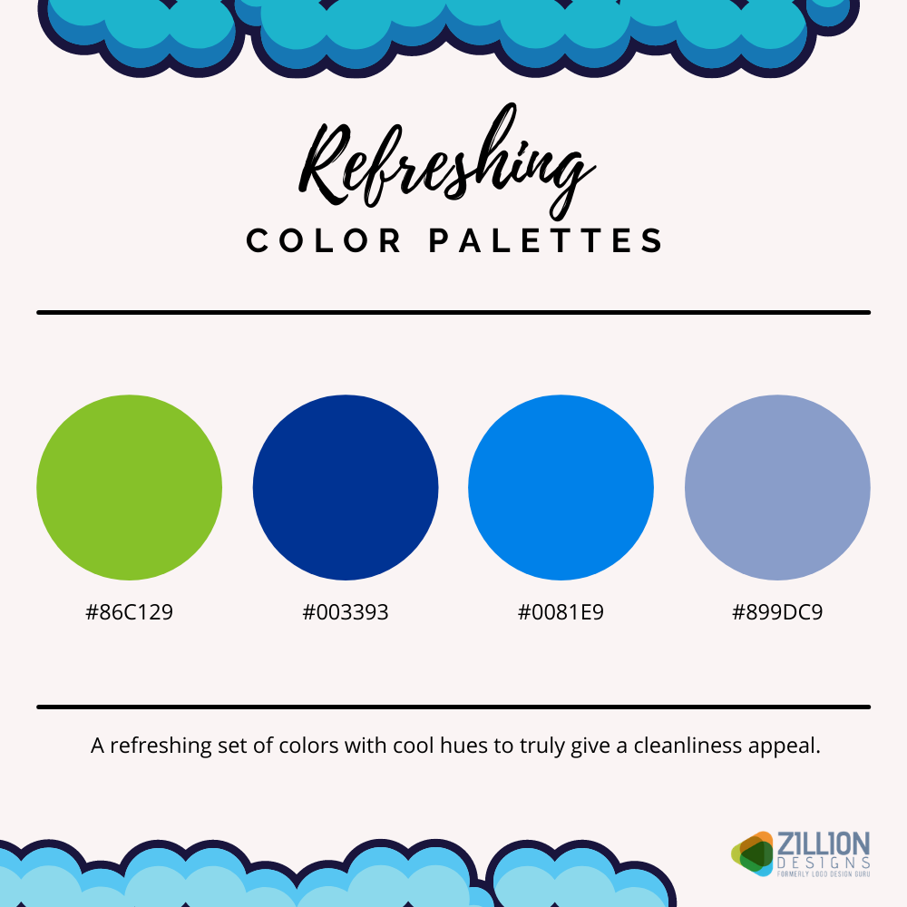 Color Palette of a House Cleaning Business Card