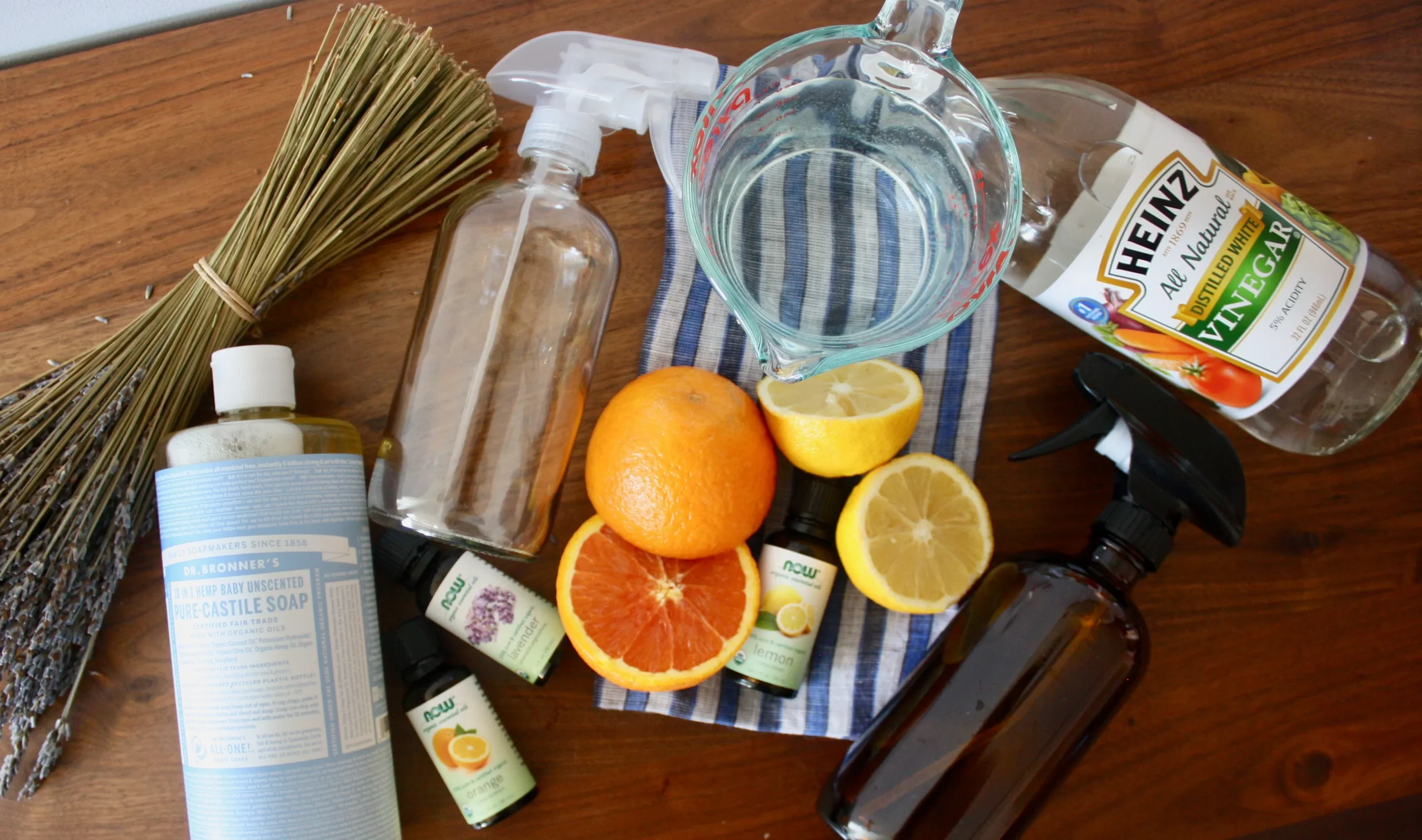 Lavender and Orange, Lemon Scented Cleaning Sprays