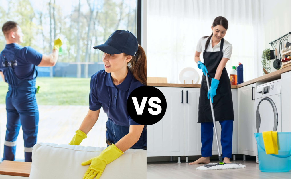 The Core Difference of House Cleaning Vs Housekeeping Services