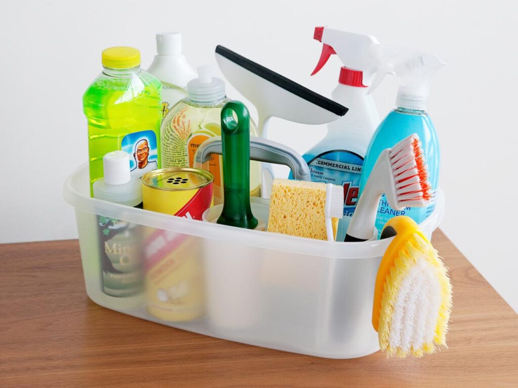 Essential house cleaning tools and products