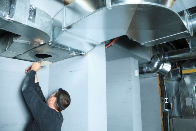 air duct Cleaning in fall focus