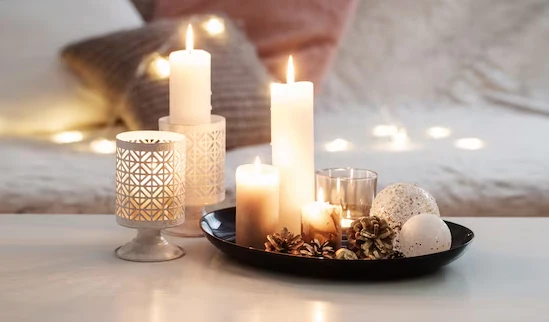 Add Fresh Flowers or Scented Candles for Ambiance in room