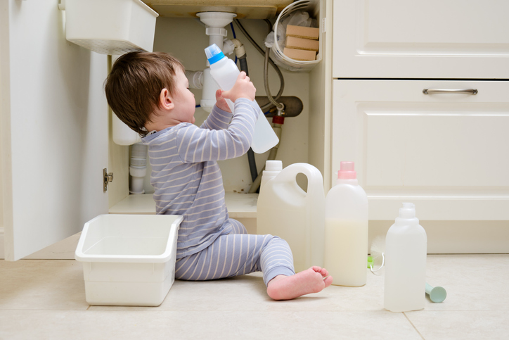 Keep Cleaning Products Out of Reach of Children and Pets